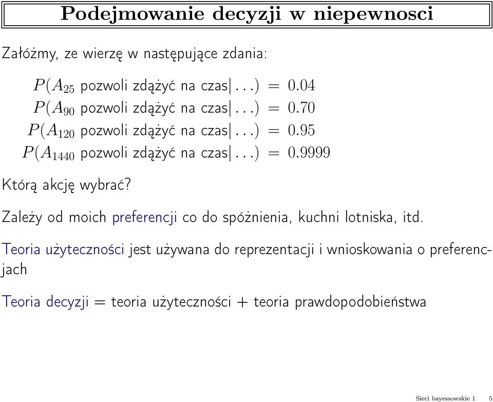 Zależy od moich preferencji co do spóżnienia, kuchni lotniska, itd.