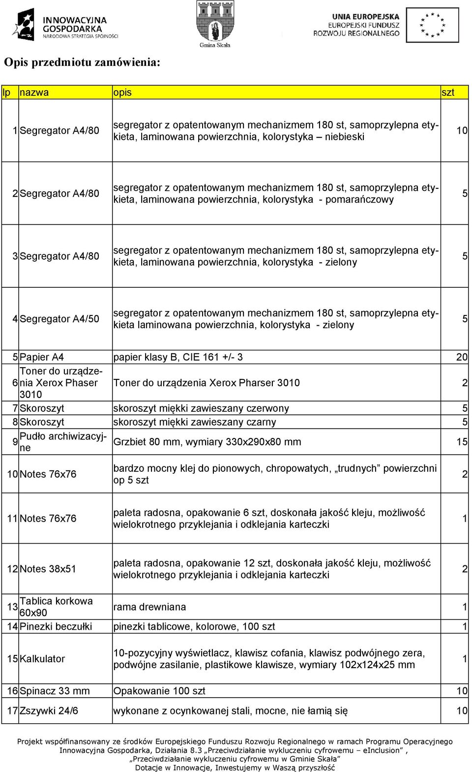 etykieta, laminowana powierzchnia, kolorystyka - zielony 4 Segregator /0 segregator z opatentowanym mechanizmem 80 st, samoprzylepna etykieta laminowana powierzchnia, kolorystyka - zielony Papier