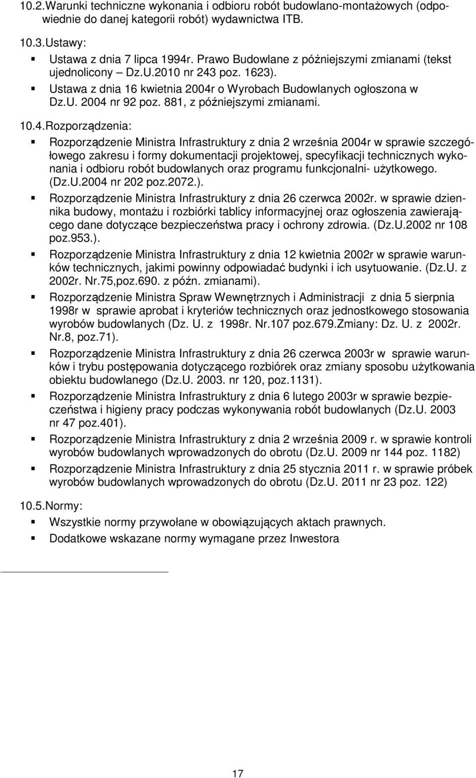 881, z późniejszymi zmianami. 10.4.