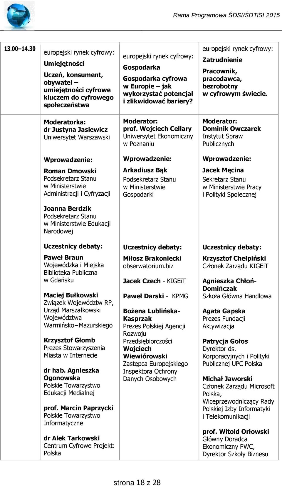 wykorzystać potencjał i zlikwidować bariery? europejski rynek cyfrowy: Zatrudnienie Pracownik, pracodawca, bezrobotny w cyfrowym świecie.