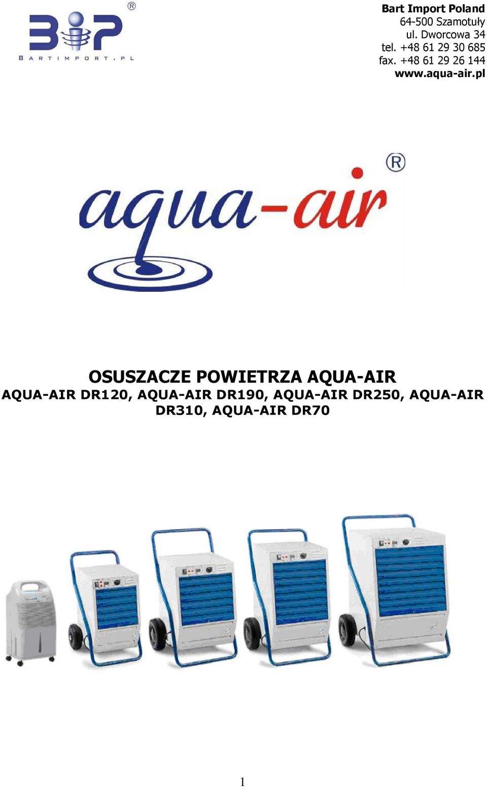 +48 61 29 26 144 www.aqua-air.