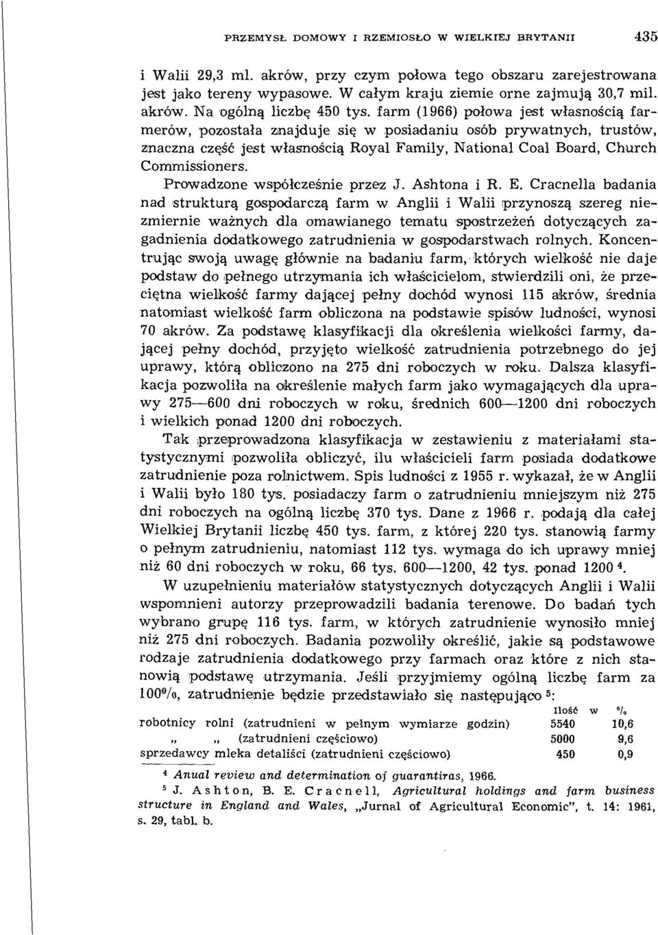 Prowadzone współcześnie przez J. Ashtona i R. E.