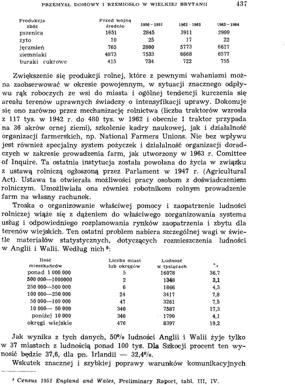 roboczych ze wsi do miasta i ogólnej tendencji kurczenia się areału terenów uprawnych świadczy o intensyfikacji uprawy.