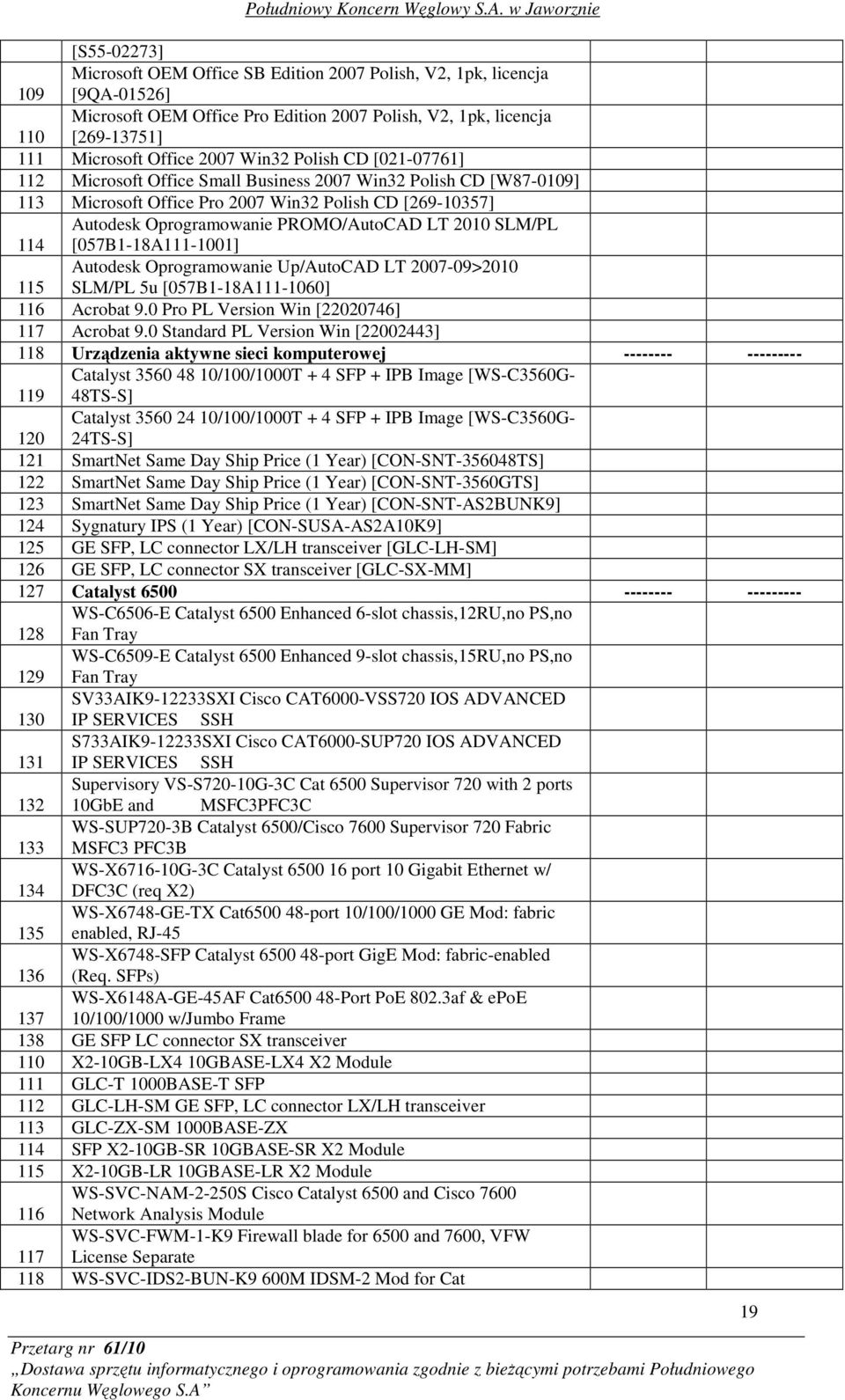 SLM/PL 114 [057B1-18A111-1001] Autodesk Oprogramowanie Up/AutoCAD LT 2007-09>2010 SLM/PL 5u [057B1-18A111-1060] 115 116 Acrobat 9.0 Pro PL Version Win [22020746] 117 Acrobat 9.