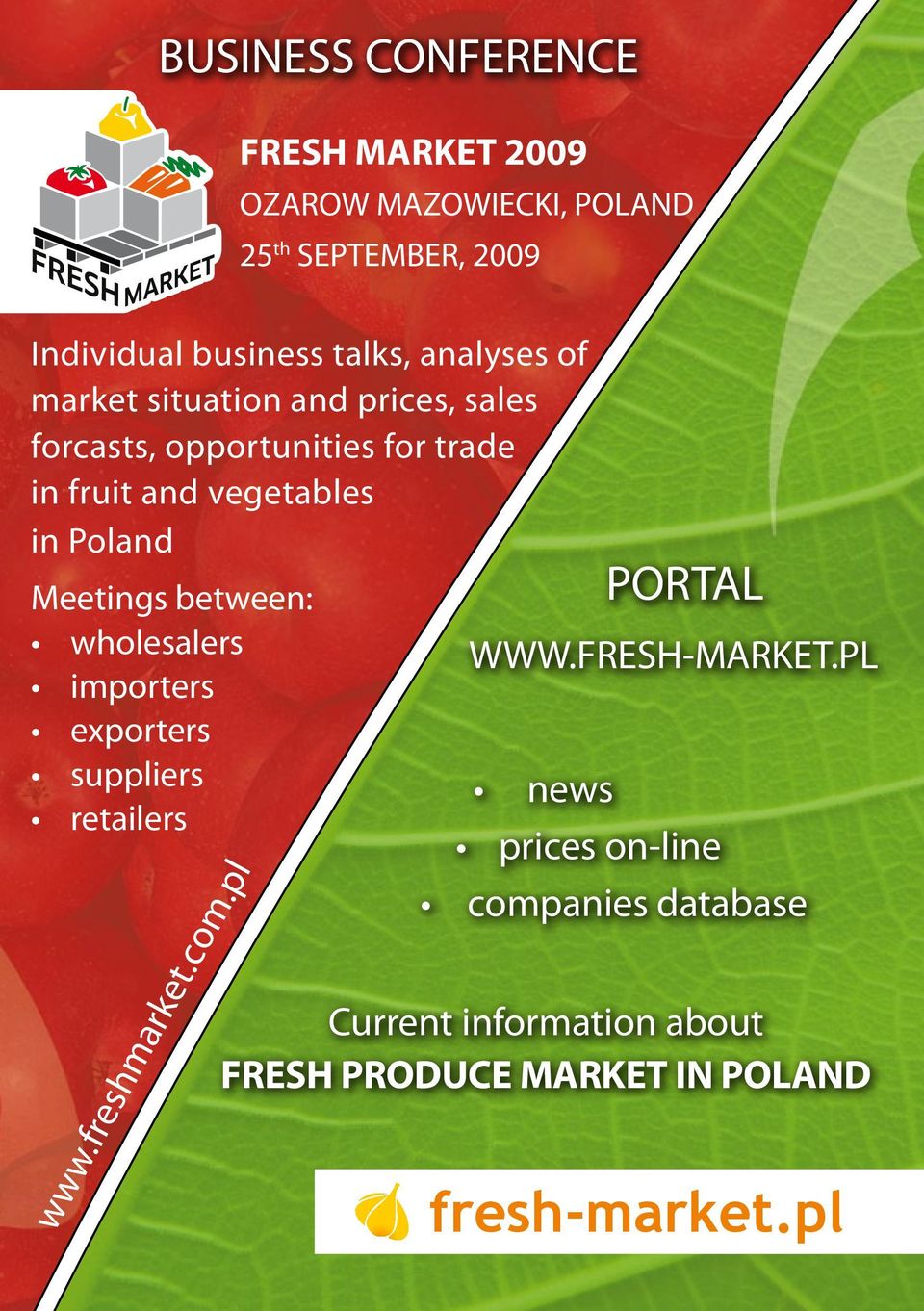 Meetings between: PORTAL wholesalers WWW.FRESH-MARKET.