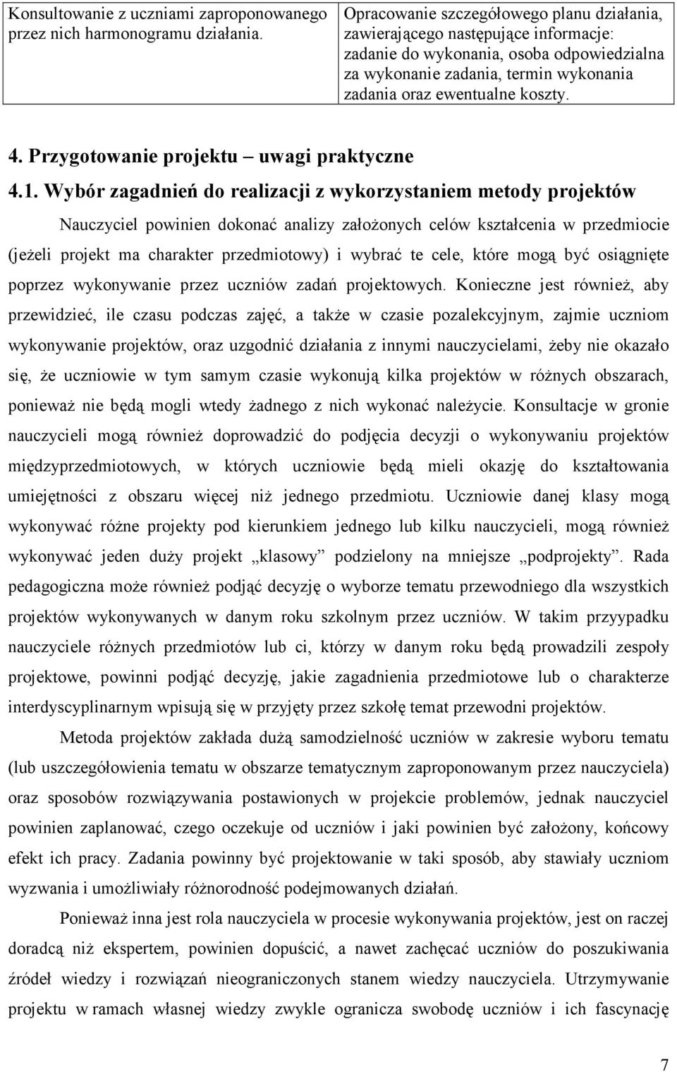 Przygotowanie projektu uwagi praktyczne 4.1.