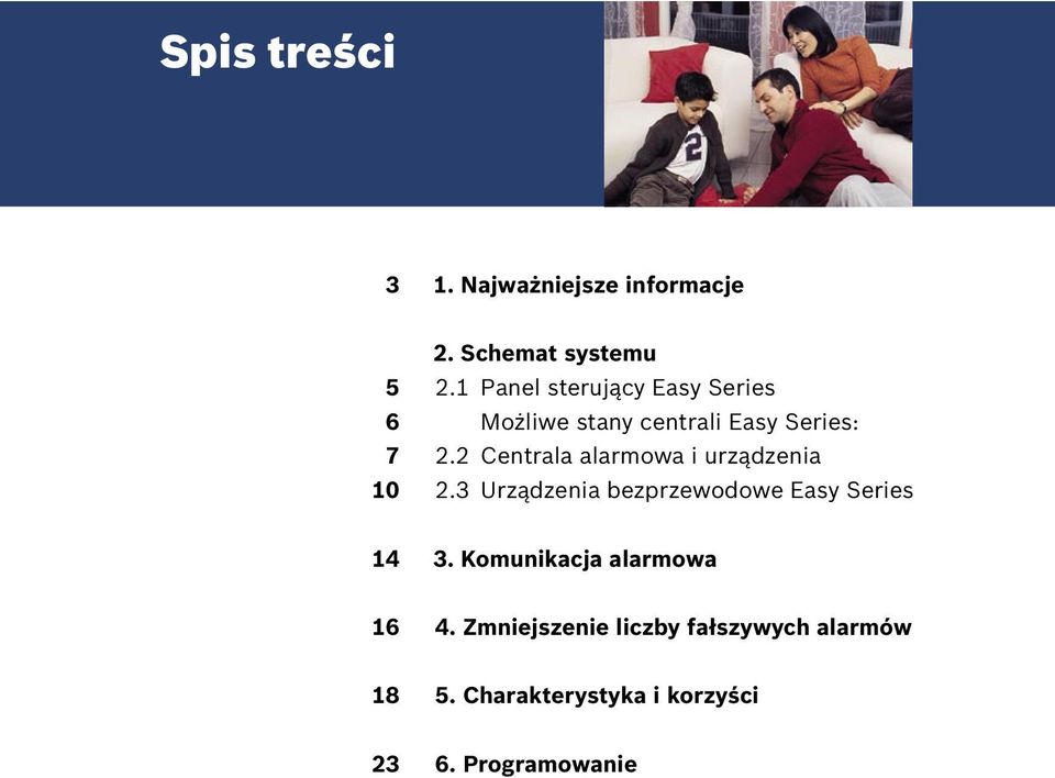 2 Centrala alarmowa i urządzenia 10 2.3 Urządzenia bezprzewodowe Easy Series 14 3.