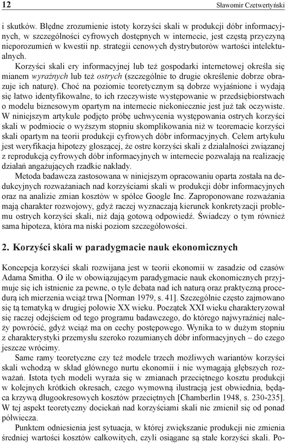 strategii cenowych dystrybutorów wartości intelektualnych.