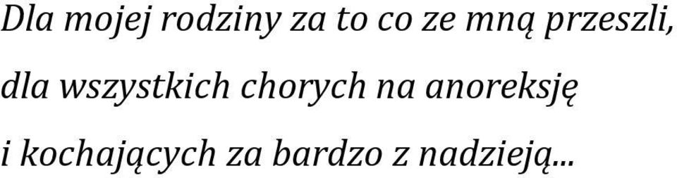 chorych na anoreksję i