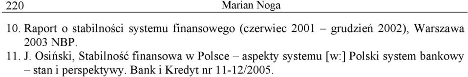 grudzień 2002), Warszawa 2003 NBP. 11. J.