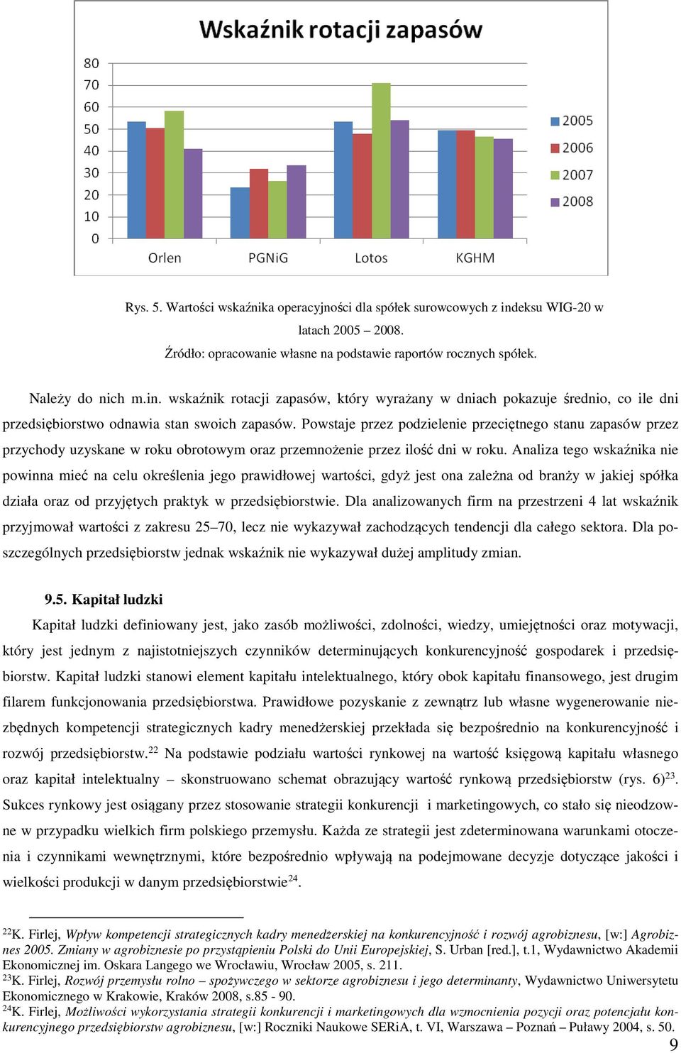 Analiza tego wskaźnika nie powinna mieć na celu określenia jego prawidłowej wartości, gdyż jest ona zależna od branży w jakiej spółka działa oraz od przyjętych praktyk w przedsiębiorstwie.