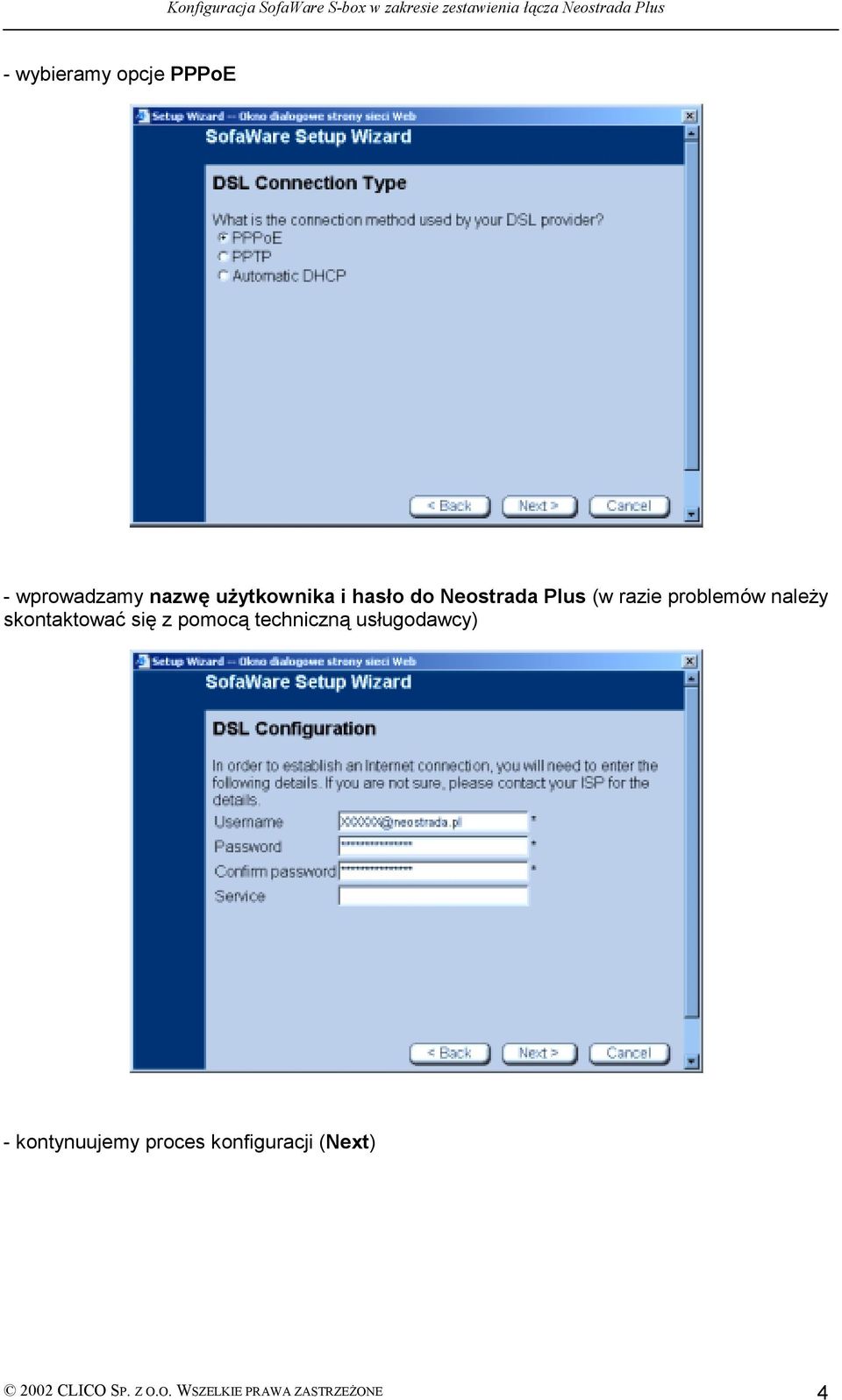 się z pomocą techniczną usługodawcy) - kontynuujemy proces