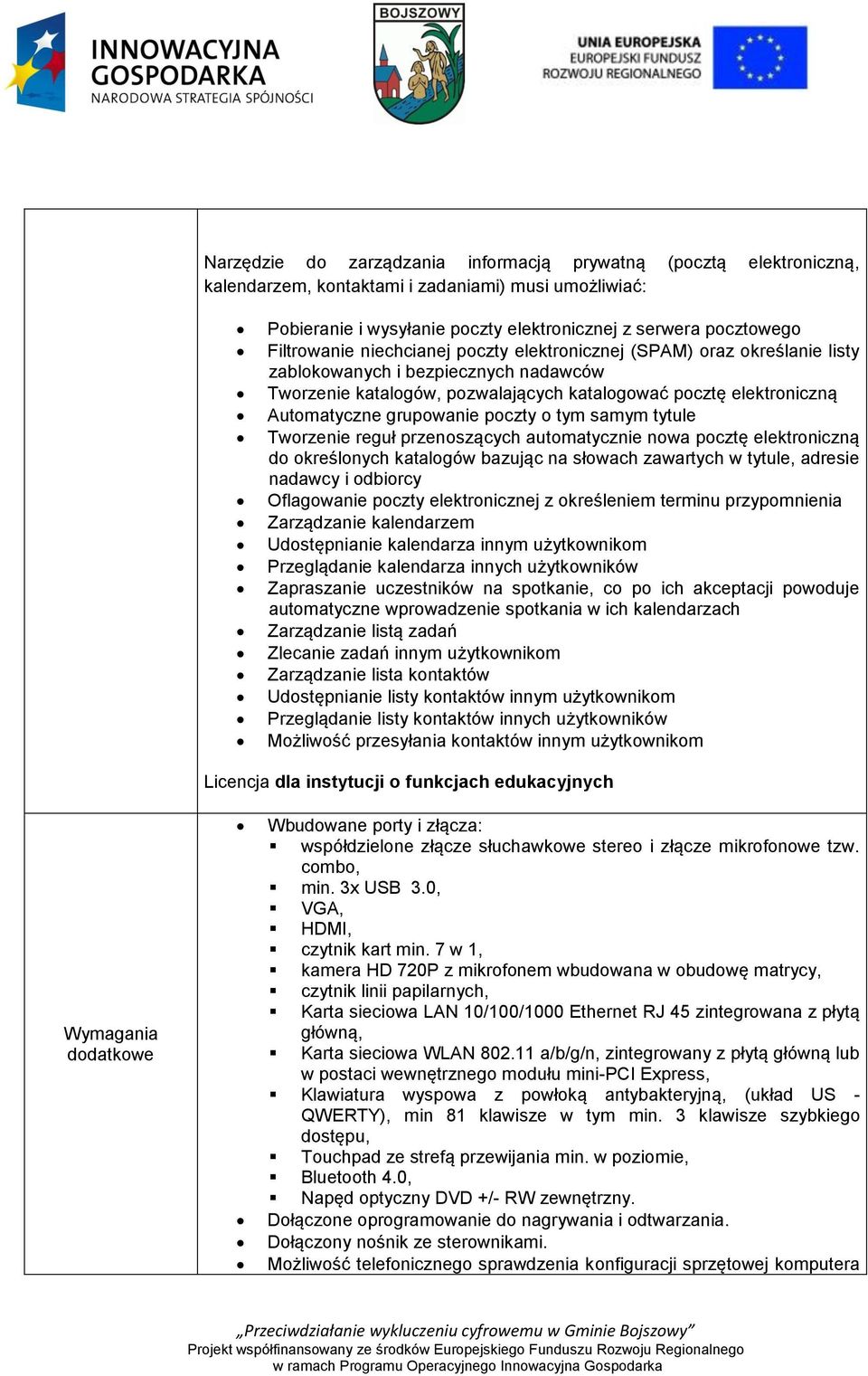 o tym samym tytule Tworzenie reguł przenoszących automatycznie nowa pocztę elektroniczną do określonych katalogów bazując na słowach zawartych w tytule, adresie nadawcy i odbiorcy Oflagowanie poczty