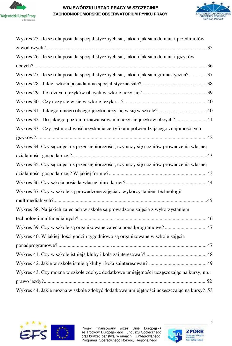 Ile róŝnych języków obcych w szkole uczy się?... 39 Wykres 30. Czy uczy się w się w szkole języka?.... 40 Wykres 31. Jakiego innego obcego języka uczy się w się w szkole?.... 40 Wykres 32.