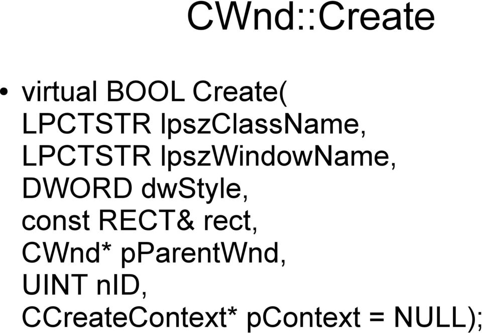 DWORD dwstyle, const RECT& rect, CWnd*