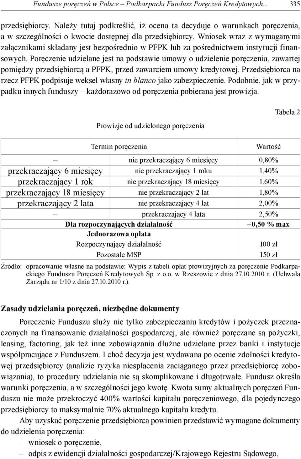 Wniosek wraz z wymaganymi załącznikami składany jest bezpośrednio w PFPK lub za pośrednictwem instytucji finansowych.