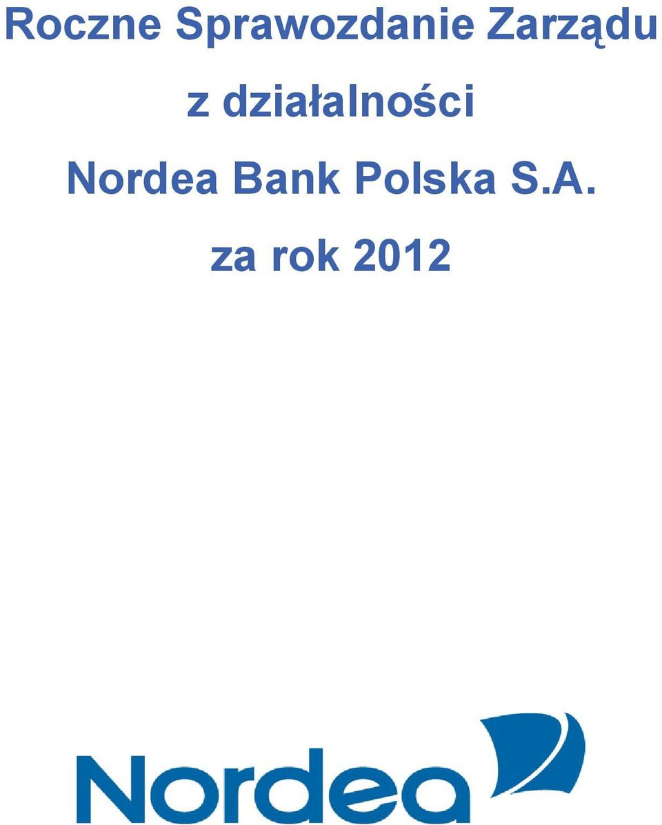 działalności Nordea