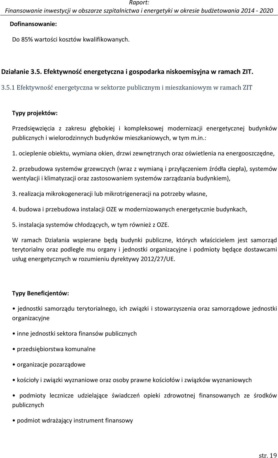 Efektywność energetyczna i gospodarka niskoemisyjna w ramach ZIT. 3.5.