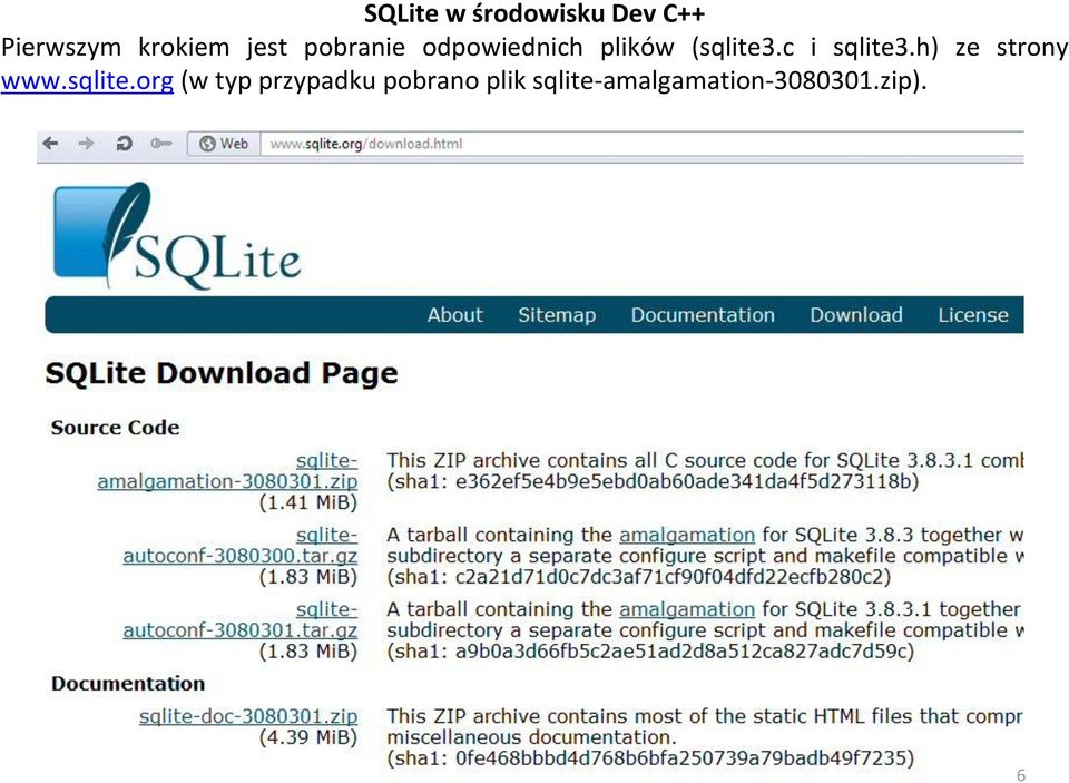 c i sqlite3