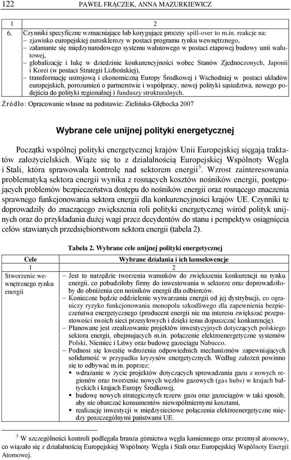 dziedzinie konkurencyjności wobec Stanów Zjednoczonych, Japonii i Korei (w postaci Strategii Lizbońskiej), transformację ustrojową i ekonomiczną Europy Środkowej i Wschodniej w postaci układów