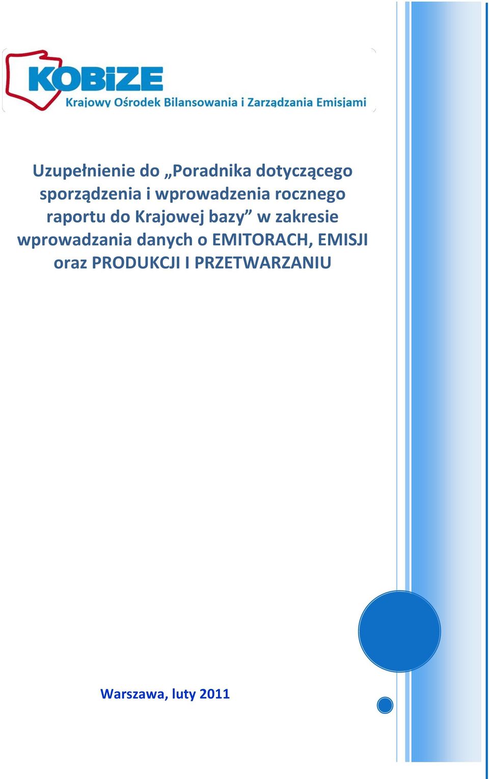 zakresie wprowadzania danych o EMITORACH, EMISJI