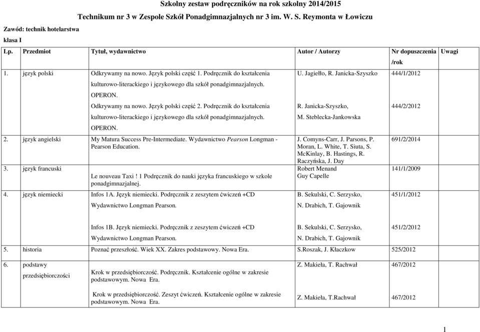 Podręcznik do kształcenia kulturowo-literackiego i językowego dla szkół ponadgimnazjalnych. Odkrywamy na nowo. Język polski część 2.