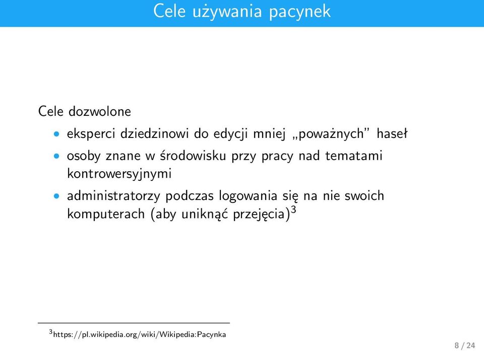 eksperci dziedzinowi do edycji mniej poważnych haseł osoby znane w