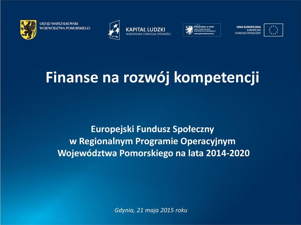 Regionalnym Programie Operacyjnym