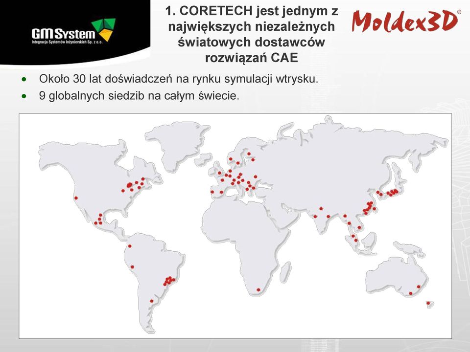 CAE Około 30 lat doświadczeń na rynku