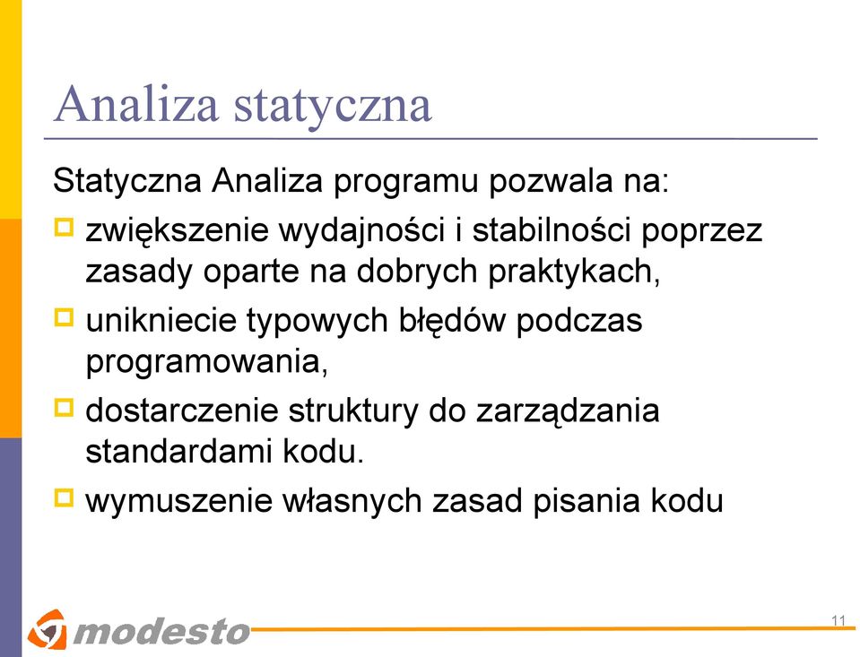 unikniecie typowych błędów podczas programowania, dostarczenie