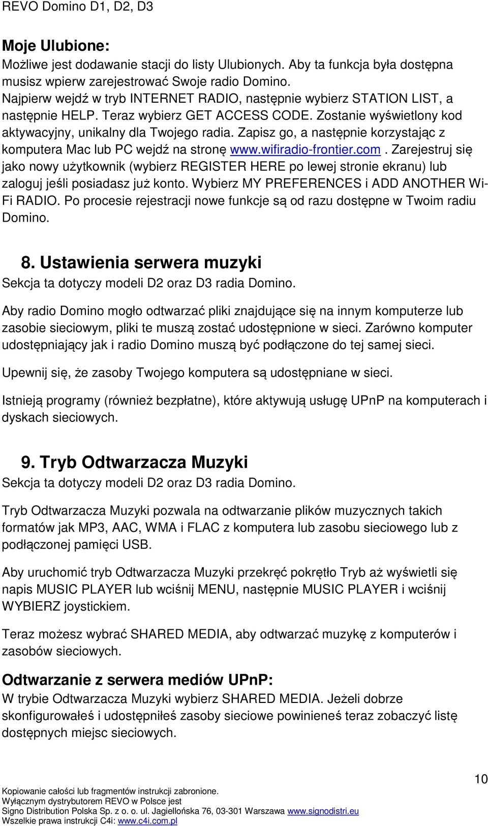 Zapisz go, a następnie korzystając z komputera Mac lub PC wejdź na stronę www.wifiradio-frontier.com.