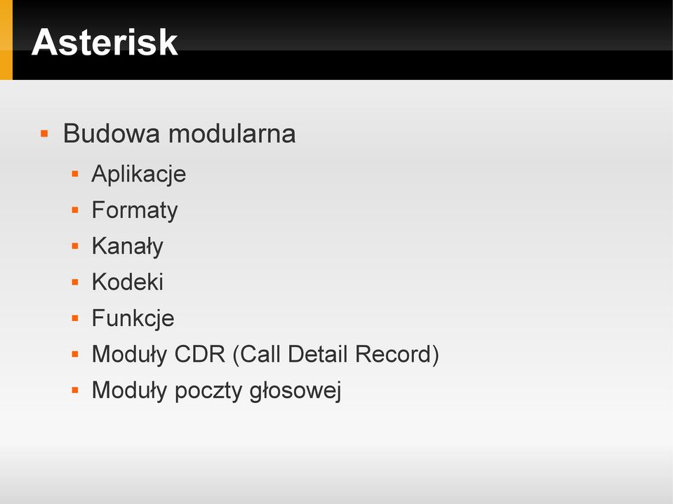 Kodeki Funkcje Moduły CDR