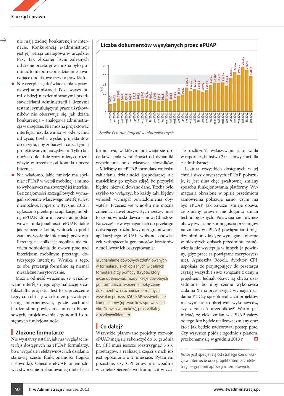 Poza warsztatami z bliżej niezdefiniowanymi przedstawicielami administracji i licznymi testami symulującymi prace użytkowników nie obserwuje się, jak działa konkurencja analogowa administracja w