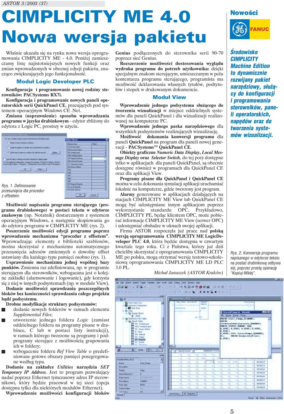 Konfiguracja i programowanie nowych paneli operatorskich serii QuickPanel CE, pracujących pod systemem operacyjnym Windows CE.Net.
