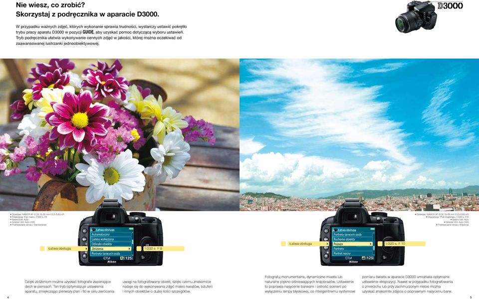 Tryb podręcznika ułatwia wykonywanie cennych zdjęć w jakości, której można oczekiwać od zaawansowanej lustrzanki jednoobiektywowej. Obiektyw: NIKKOR AF-S DX 18 55 mm f/3.5 5.