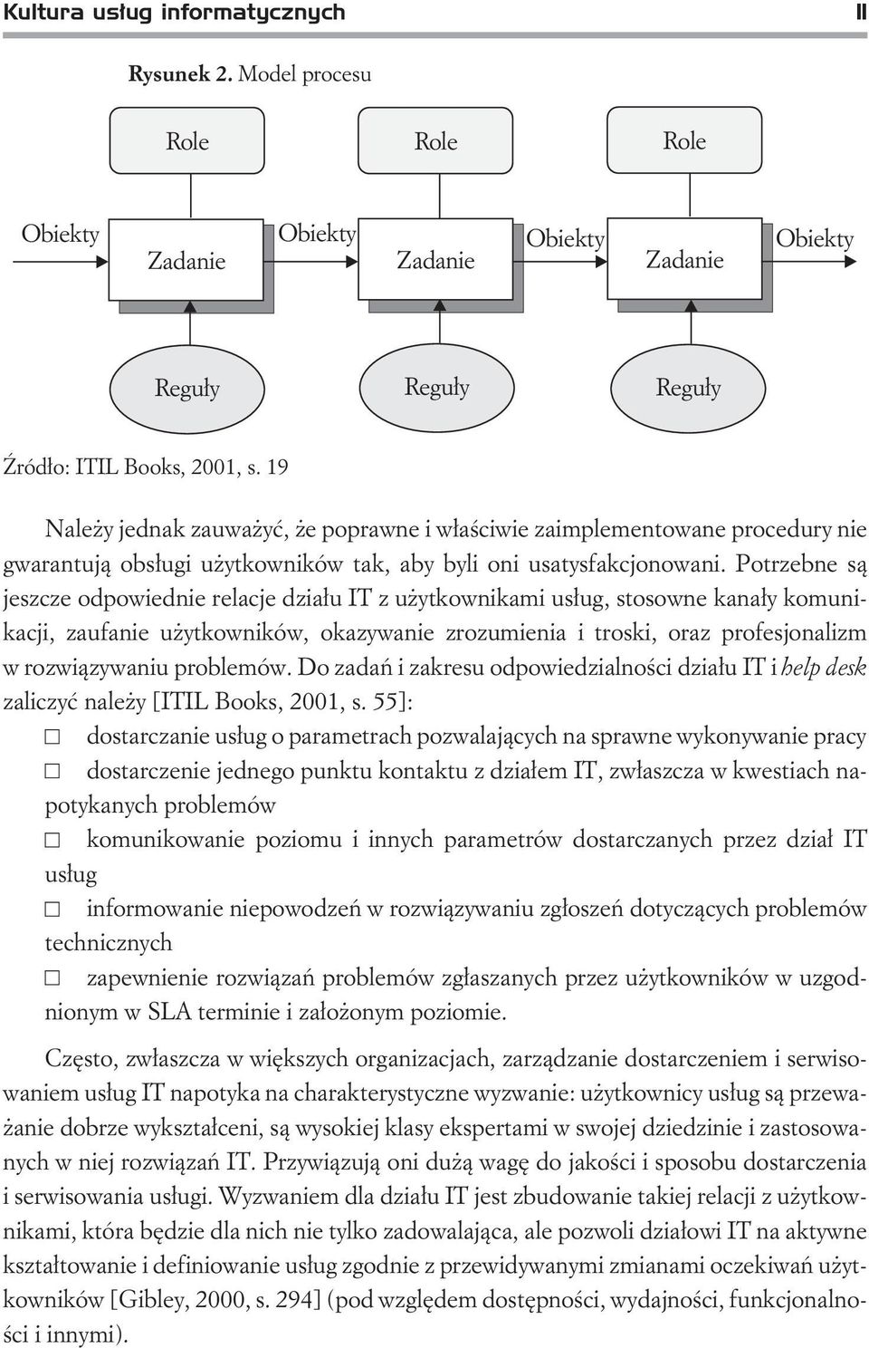 Potrzebne s¹ jeszcze odpowiednie relacje dzia³u IT z u ytkownikami us³ug, stosowne kana³y komunikacji, zaufanie u ytkowników, okazywanie zrozumienia i troski, oraz profesjonalizm w rozwi¹zywaniu