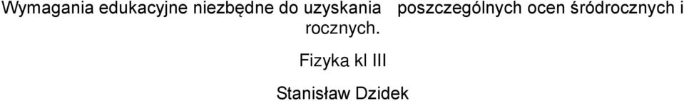 poszczególnych ocen