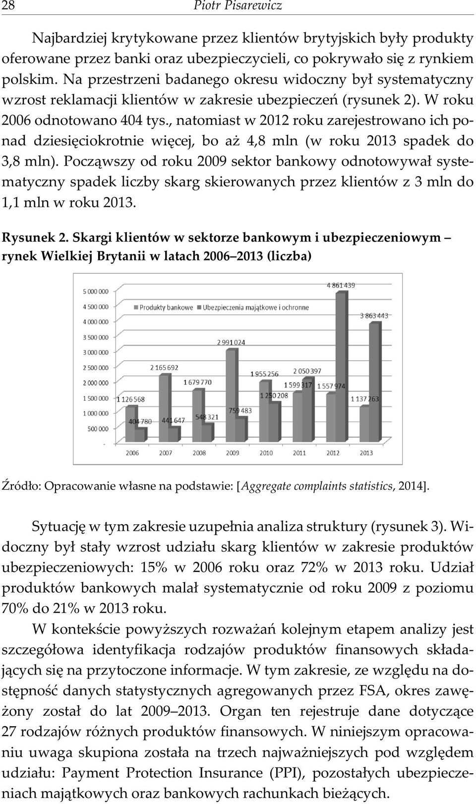 , natomiast w 2012 roku zarejestrowano ich ponad dziesiêciokrotnie wiêcej, bo a 4,8 mln (w roku 2013 spadek do 3,8 mln).