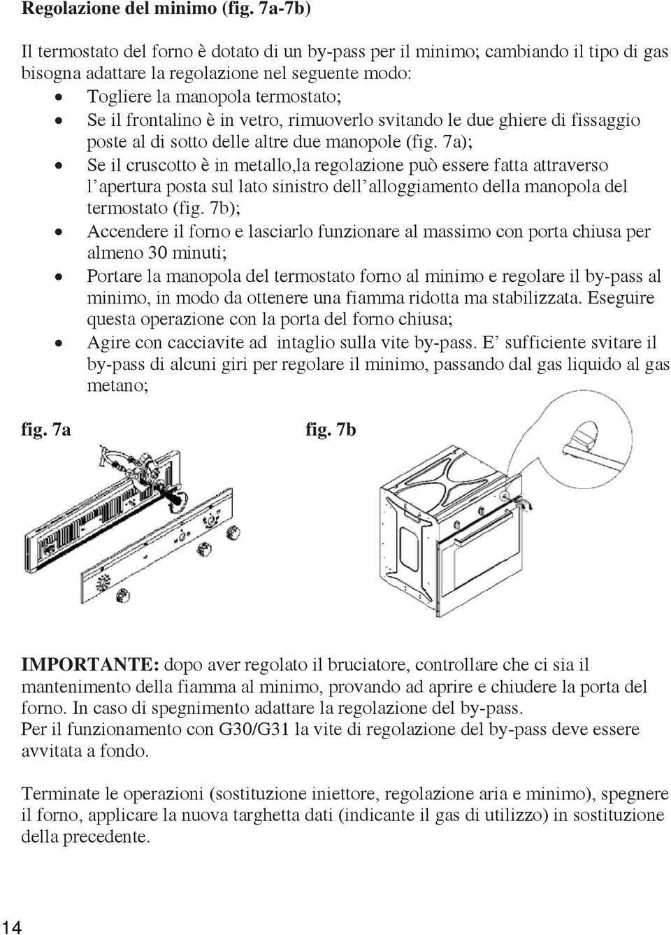 vetro, rimuoverlo svitando le due ghiere di fissaggio poste al di sotto delle altre due manopole (fig.