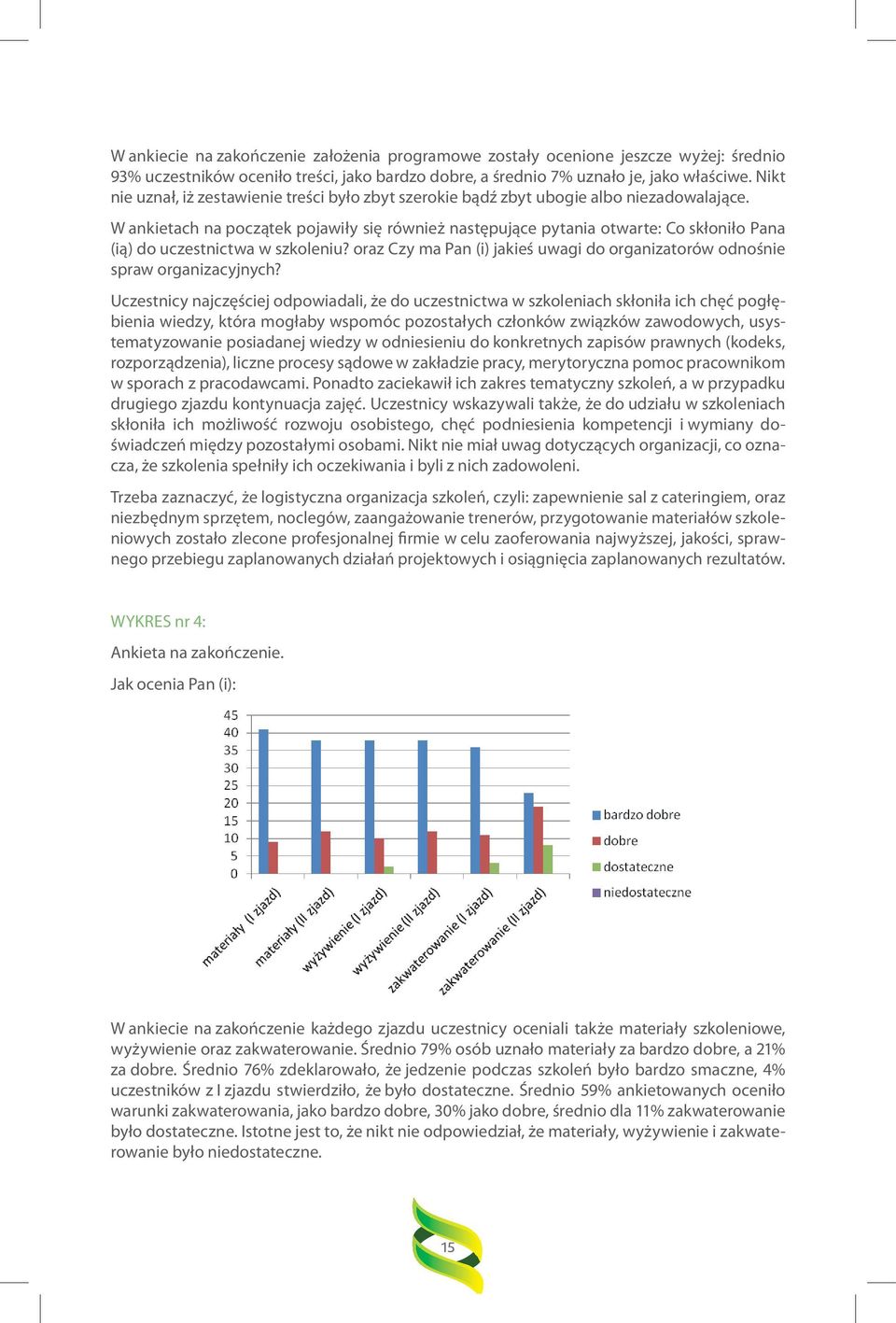 jeszcze wyżej: W średnio ankietach 93% na uczestników początek pojawiły oceniło treści, się również jako bardzo następujące dobre, a średnio pytania 7% otwarte: uznało je, Co jako skłoniło właściwe.