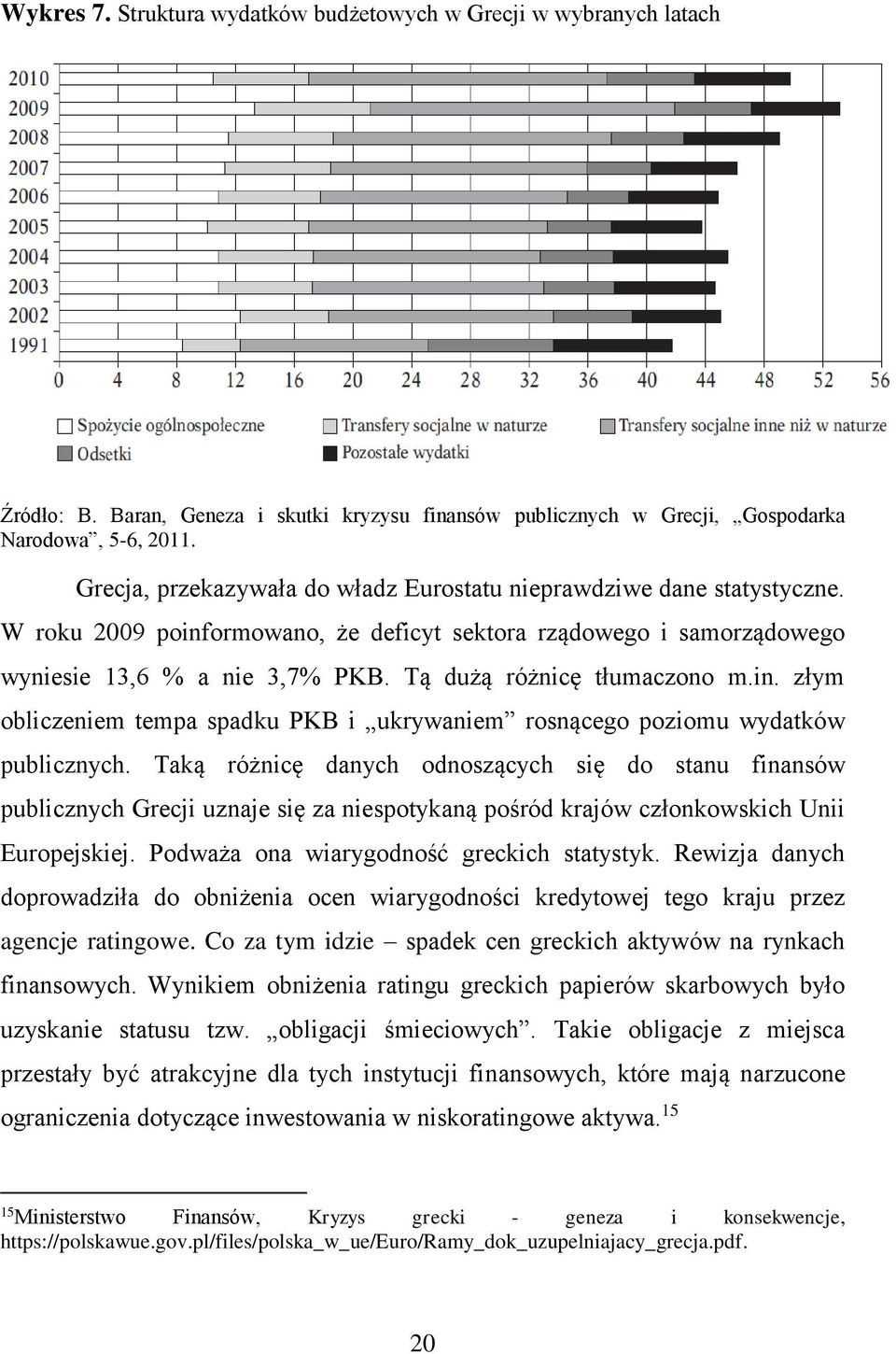 Tą dużą różnicę tłumaczono m.in. złym obliczeniem tempa spadku PKB i ukrywaniem rosnącego poziomu wydatków publicznych.