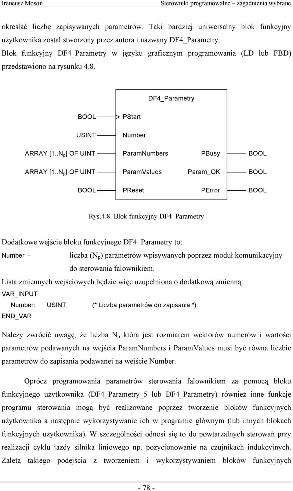 .N p ] OF UINT ParamValues Param_OK PReset PError Rys.4.8.