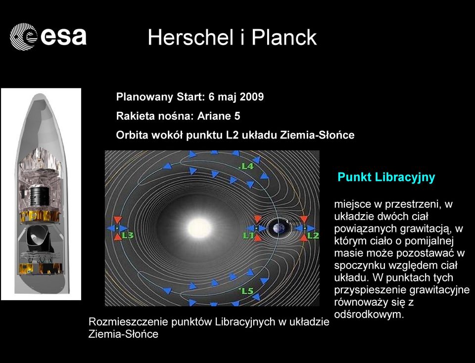 przestrzeni, w układzie dwóch ciał powiązanych grawitacją, w którym ciało o pomijalnej masie może