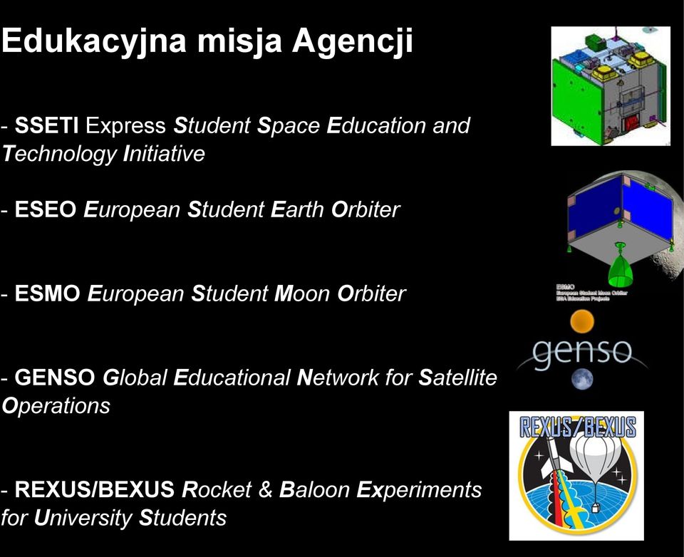 European Student Moon Orbiter - GENSO Global Educational Network for