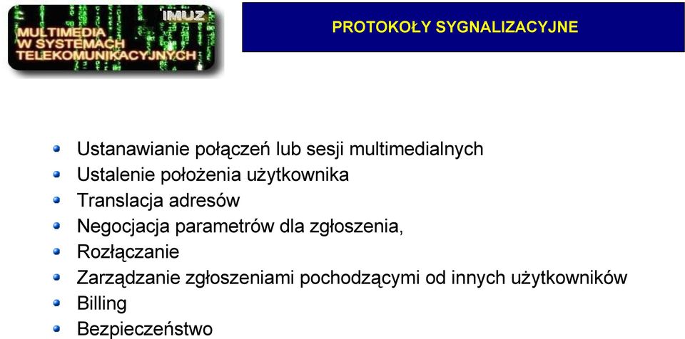 adresów Negocjacja parametrów dla zgłoszenia, Rozłączanie