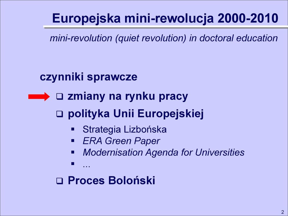 rynku pracy polityka Unii Europejskiej Strategia Lizbońska ERA