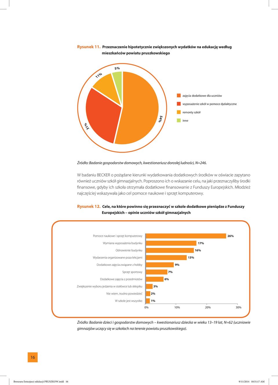 inne 31% Źródło: Badanie gospodarstw domowych, kwestionariusz dorosłej ludności, N=246.