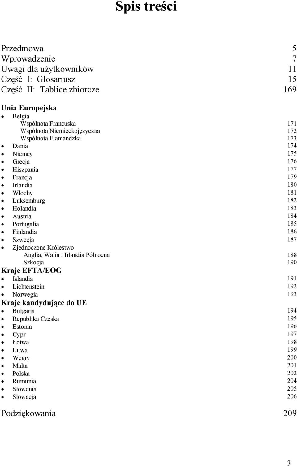 Portugalia 185 Finlandia 186 Szwecja 187 Zjednoczone Królestwo Anglia, Walia i Irlandia Północna 188 Szkocja 190 Kraje EFTA/EOG Islandia 191 Lichtenstein 192 Norwegia 193