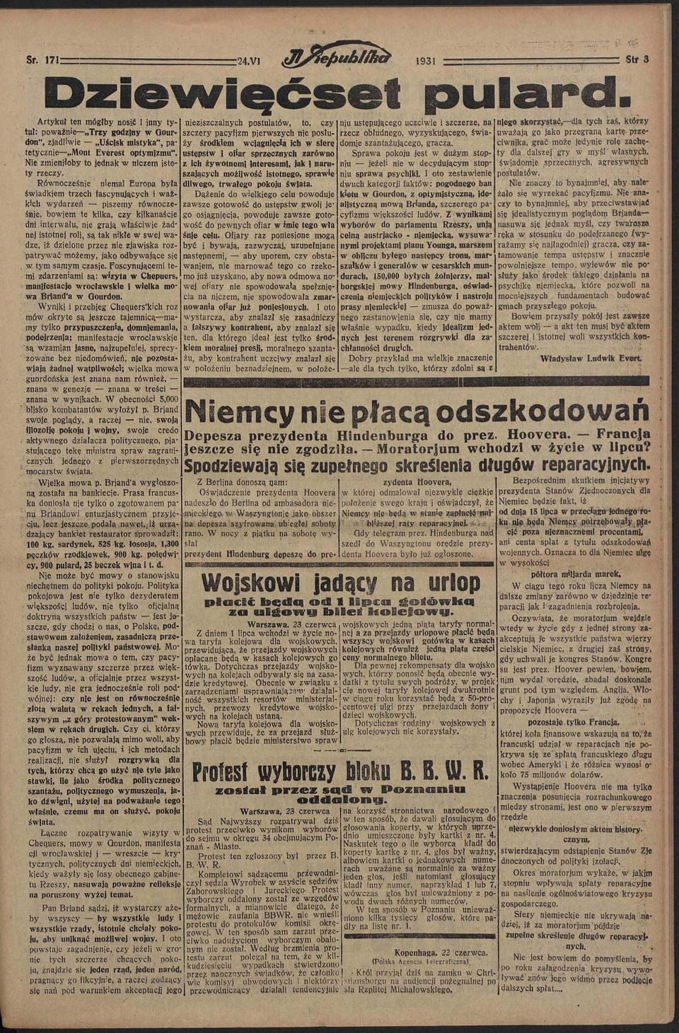 tak nikłe w swej wadze, iż dzielone przez nie zjawiska rozpatrywać możemy, jako odbywające się w tym samym czasie.