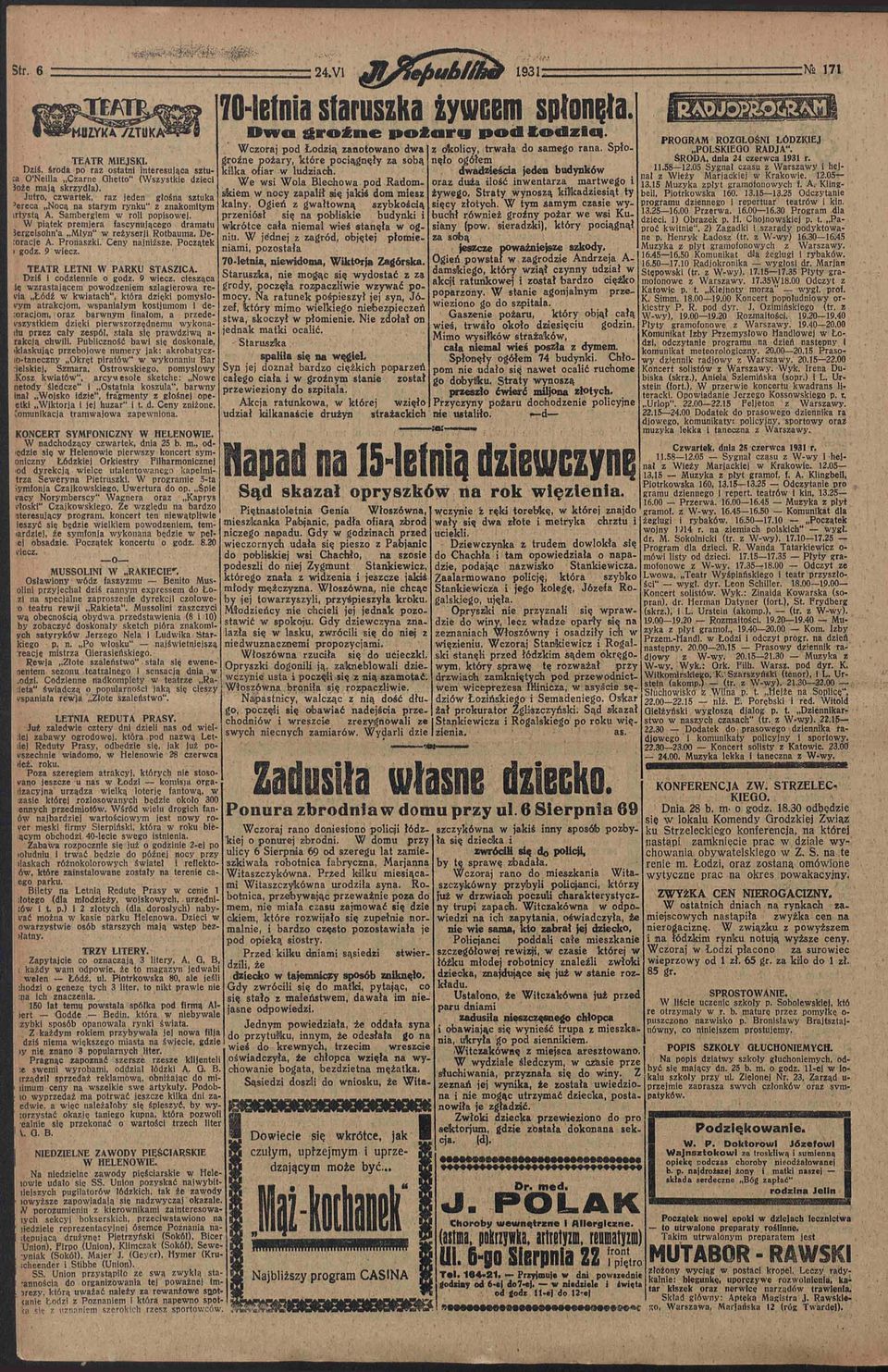 :a O ł Neilla Czarne Ghetto" (Wszystkie dzieci We wsi Wola Jechowa pod Radomskiem w nocy zapalił się jakiś dom 3oże mają skrzydła).